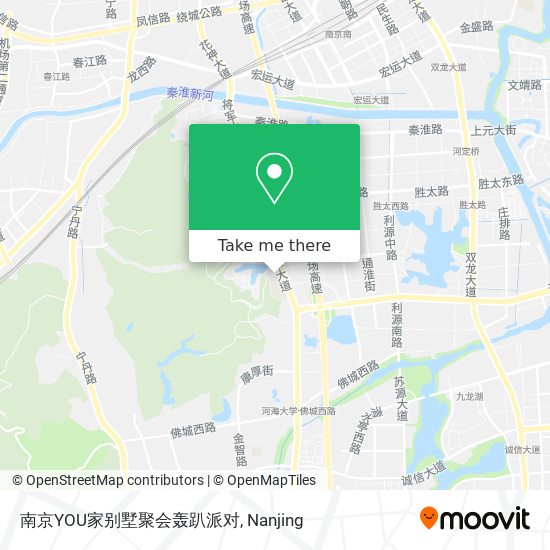 南京YOU家别墅聚会轰趴派对 map