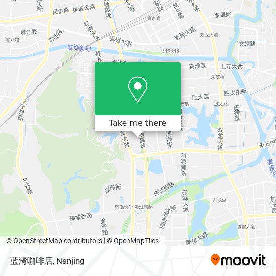蓝湾咖啡店 map