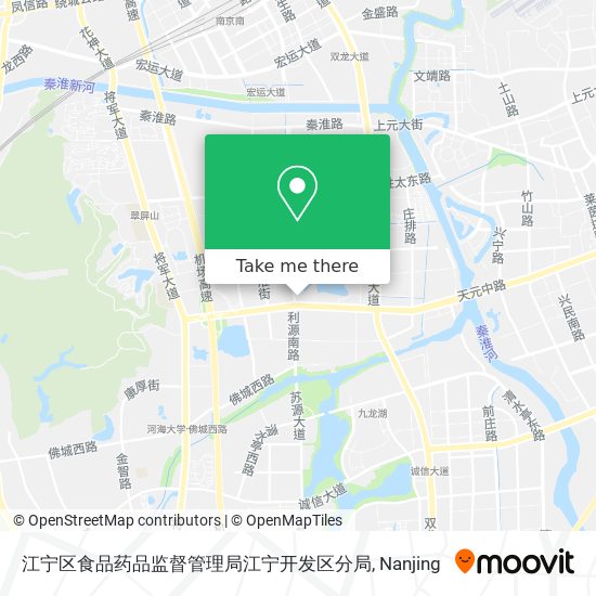 江宁区食品药品监督管理局江宁开发区分局 map