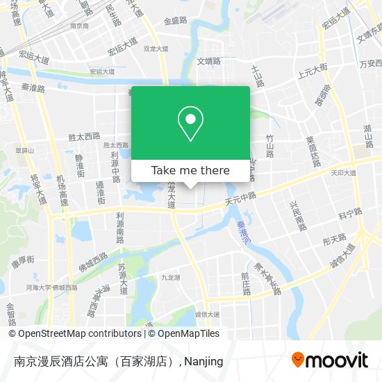 南京漫辰酒店公寓（百家湖店） map