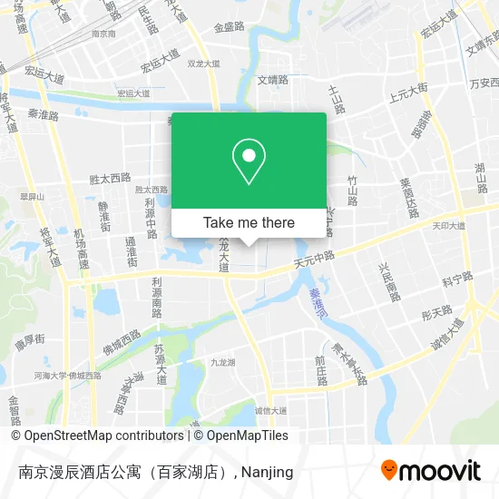 南京漫辰酒店公寓（百家湖店） map