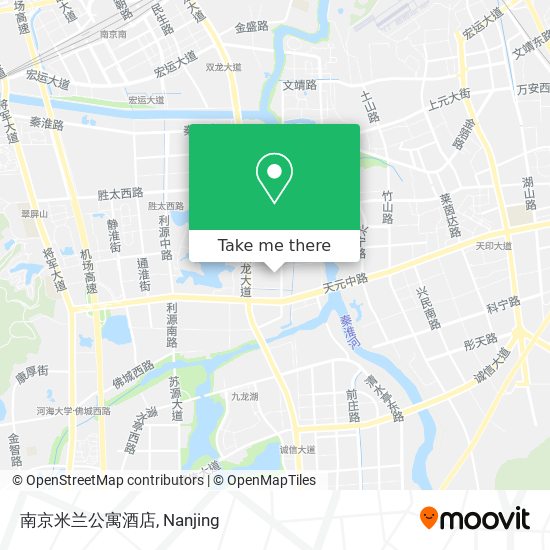 南京米兰公寓酒店 map