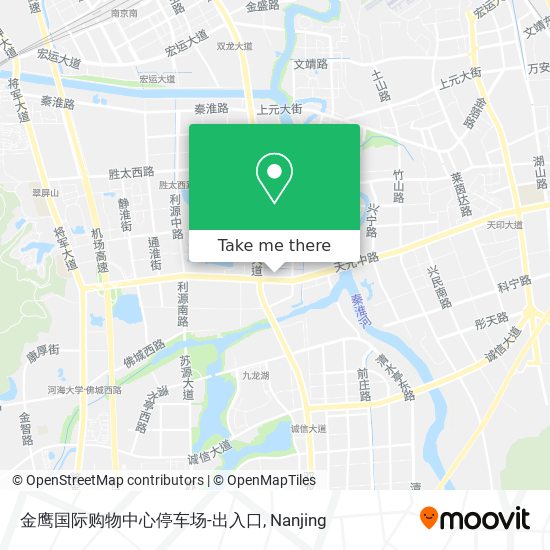 金鹰国际购物中心停车场-出入口 map