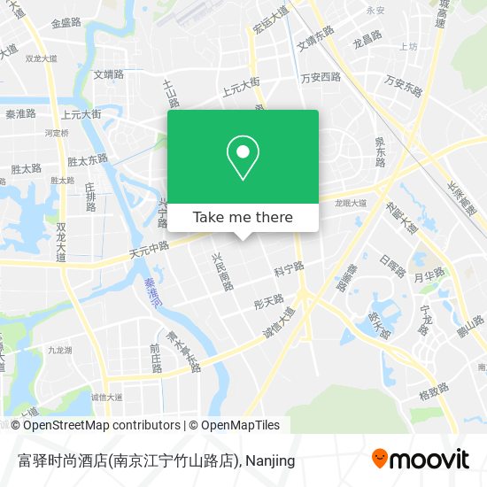 富驿时尚酒店(南京江宁竹山路店) map