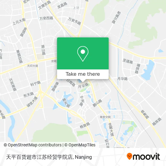 天平百货超市江苏经贸学院店 map