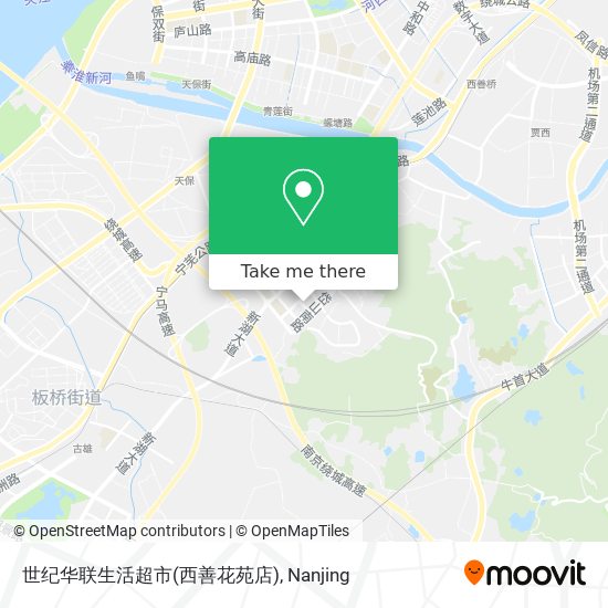 世纪华联生活超市(西善花苑店) map