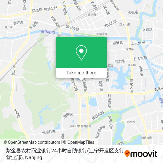 紫金县农村商业银行24小时自助银行(江宁开发区支行营业部) map