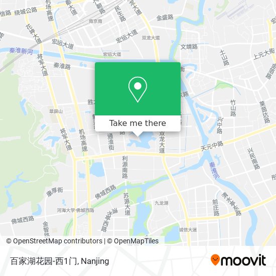 百家湖花园-西1门 map