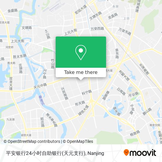 平安银行24小时自助银行(天元支行) map
