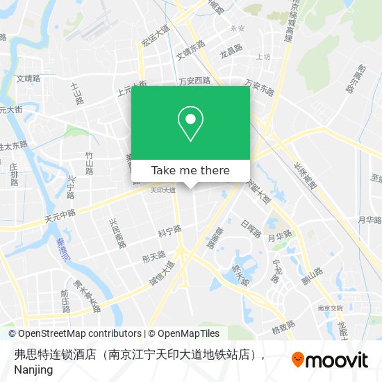 弗思特连锁酒店（南京江宁天印大道地铁站店） map