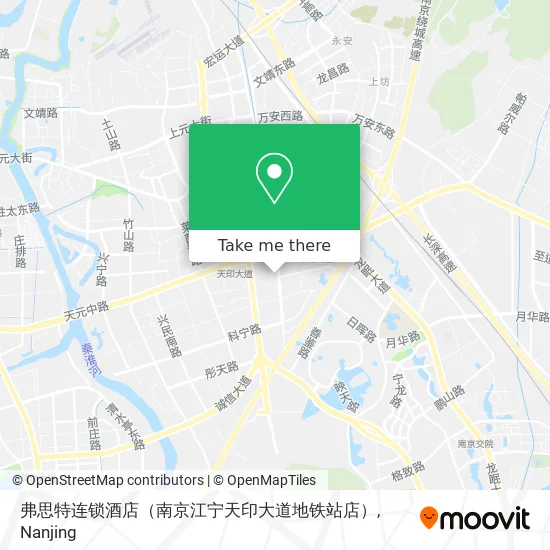 弗思特连锁酒店（南京江宁天印大道地铁站店） map