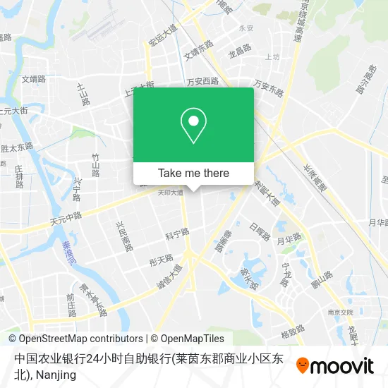 中国农业银行24小时自助银行(莱茵东郡商业小区东北) map