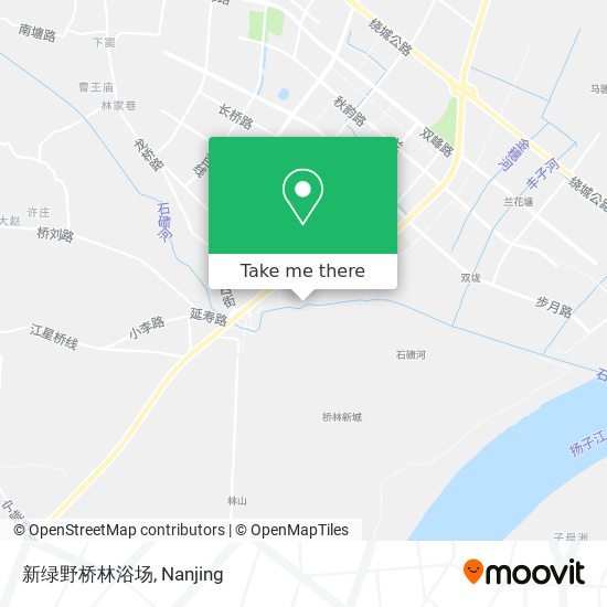 新绿野桥林浴场 map