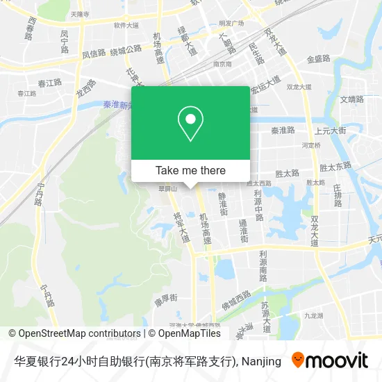 华夏银行24小时自助银行(南京将军路支行) map