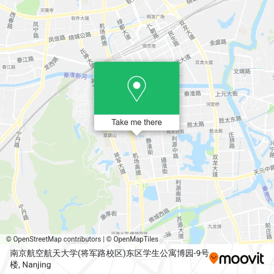 南京航空航天大学(将军路校区)东区学生公寓博园-9号楼 map