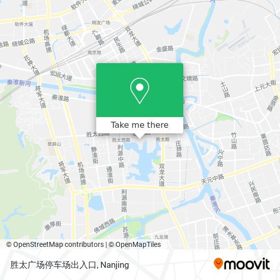胜太广场停车场出入口 map