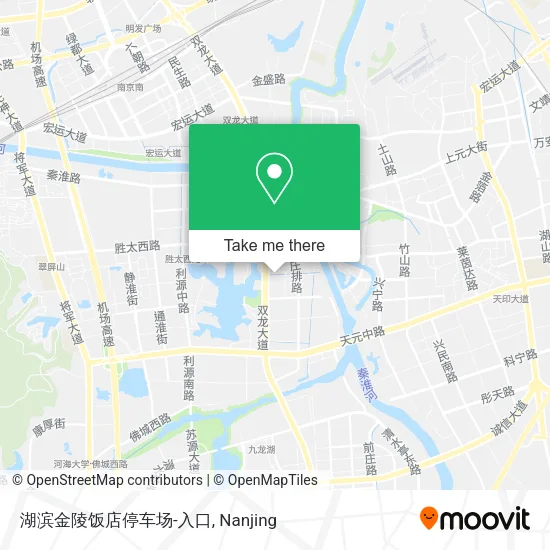 湖滨金陵饭店停车场-入口 map
