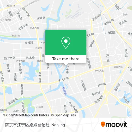 南京市江宁区婚姻登记处 map