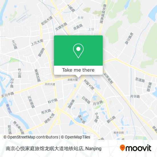 南京心悦家庭旅馆龙眠大道地铁站店 map