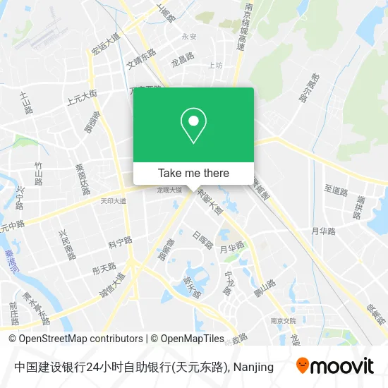 中国建设银行24小时自助银行(天元东路) map