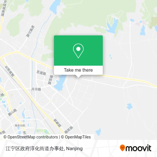 江宁区政府淳化街道办事处 map