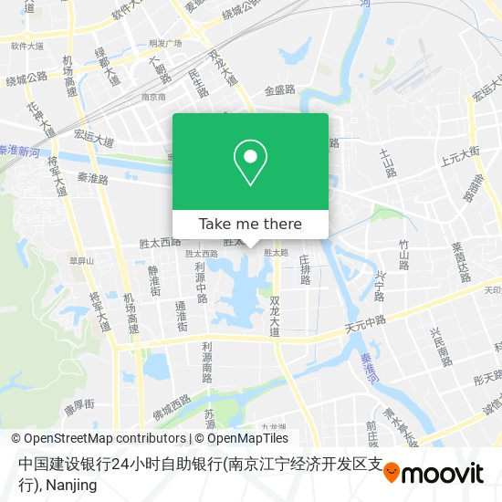 中国建设银行24小时自助银行(南京江宁经济开发区支行) map