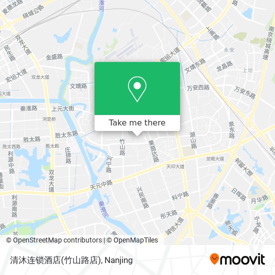 清沐连锁酒店(竹山路店) map