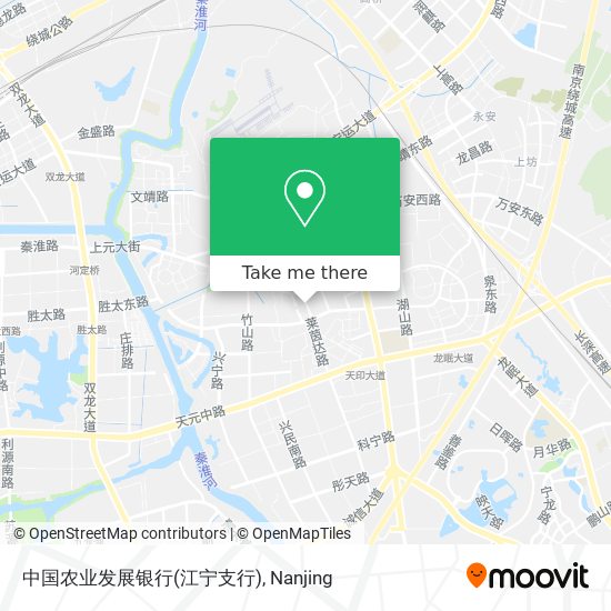 中国农业发展银行(江宁支行) map