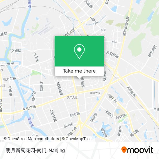 明月新寓花园-南门 map