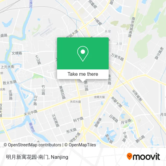明月新寓花园-南门 map