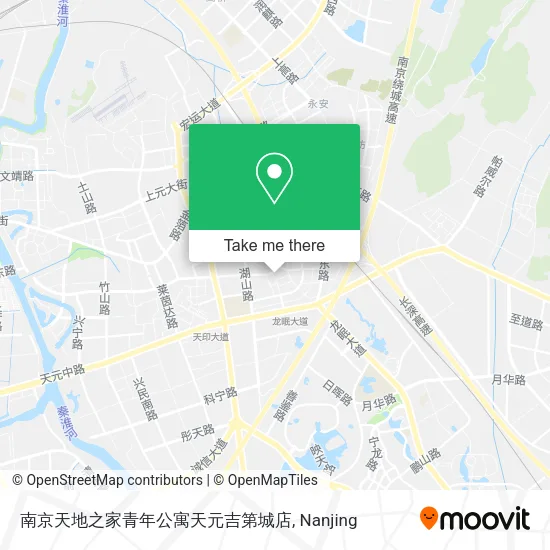 南京天地之家青年公寓天元吉第城店 map