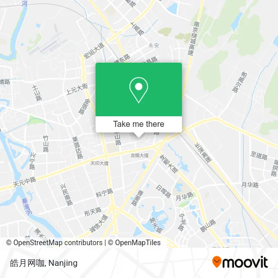 皓月网咖 map