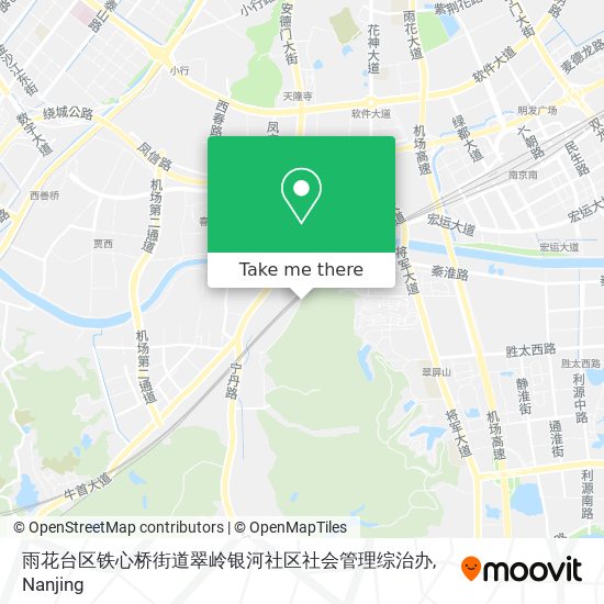 雨花台区铁心桥街道翠岭银河社区社会管理综治办 map