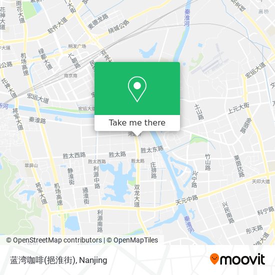 蓝湾咖啡(挹淮街) map