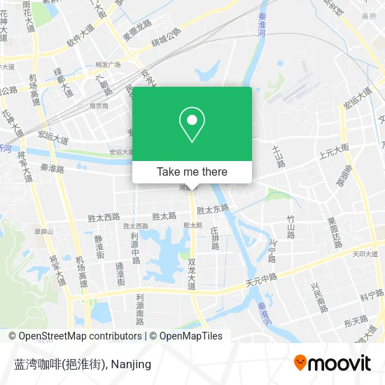 蓝湾咖啡(挹淮街) map