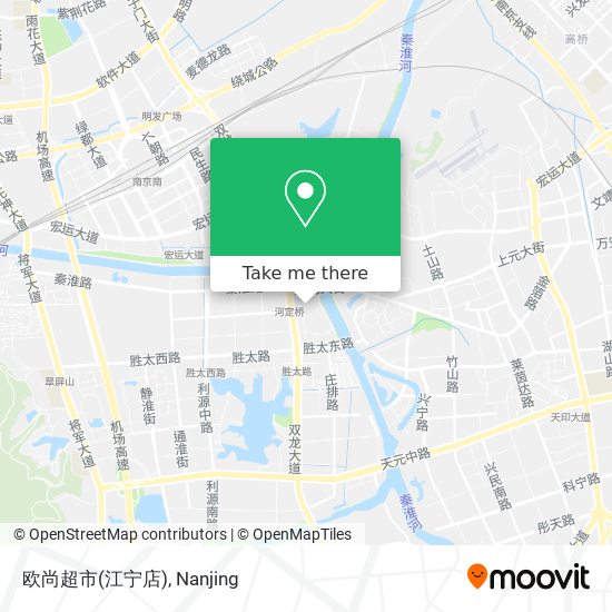 欧尚超市(江宁店) map