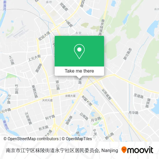 南京市江宁区秣陵街道永宁社区居民委员会 map