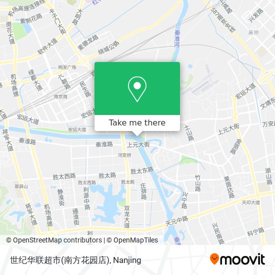 世纪华联超市(南方花园店) map