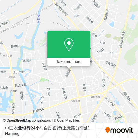 中国农业银行24小时自助银行(上元路分理处) map
