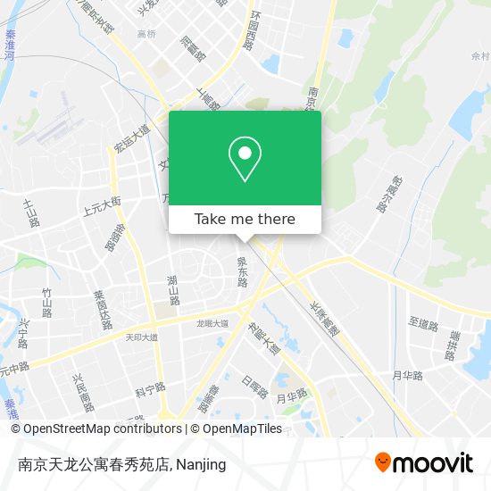 南京天龙公寓春秀苑店 map