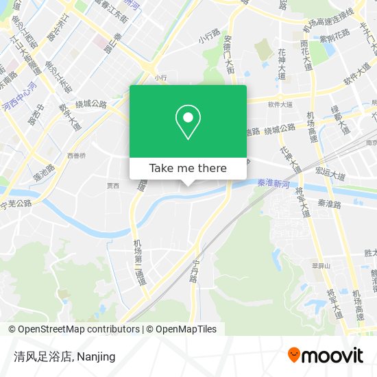 清风足浴店 map