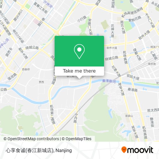 心享食诚(春江新城店) map
