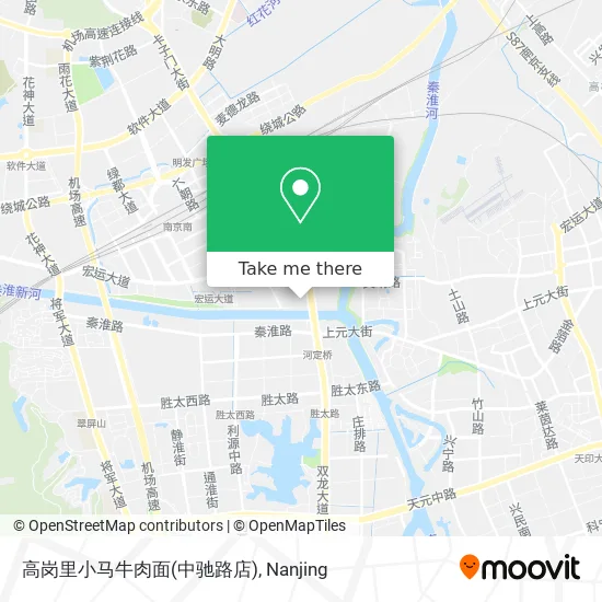 高岗里小马牛肉面(中驰路店) map