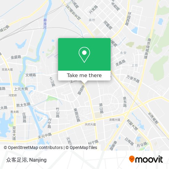 众客足浴 map