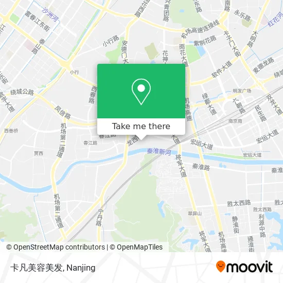 卡凡美容美发 map