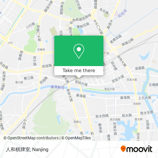 人和棋牌室 map