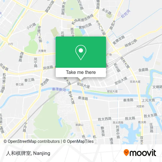 人和棋牌室 map