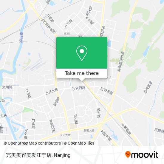 完美美容美发江宁店 map