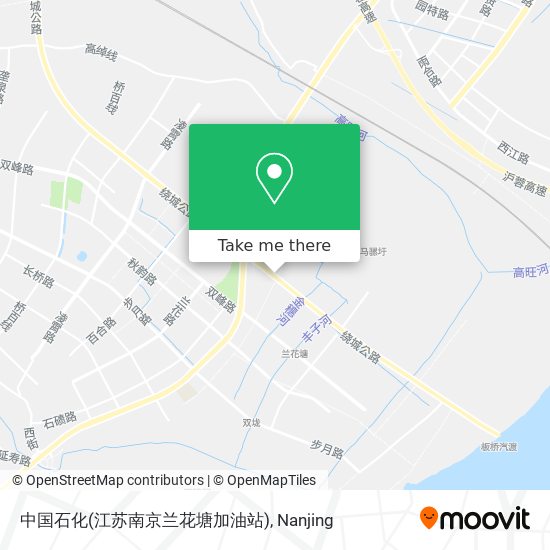 中国石化(江苏南京兰花塘加油站) map