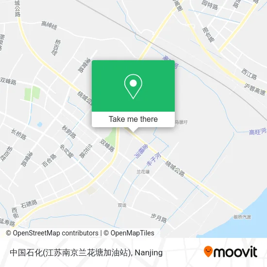 中国石化(江苏南京兰花塘加油站) map